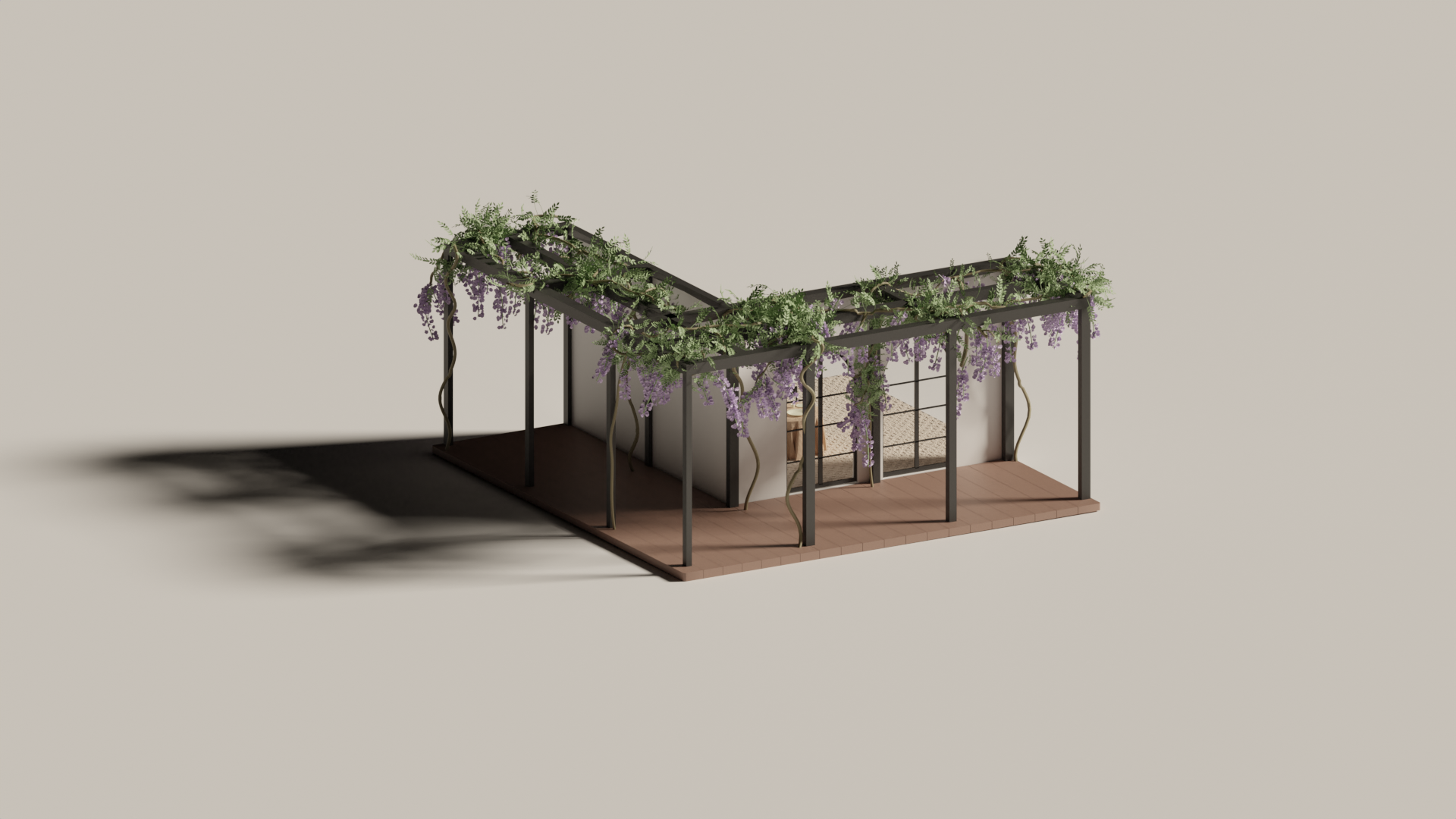 3d wisteria